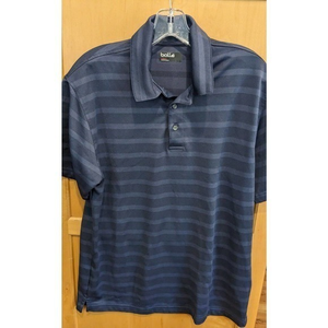 Bolle Golf Shirt Large Polo Short‎ Sleeve Blue